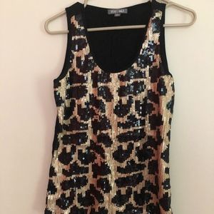 SPARKLY CHEETAH PRINT GOING OUT TOP